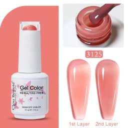 Clou Beaute Jelly Color UV Gel Manicure Summer Pink Nude Gel Nail Rainbow Nail Supplies For Professionals Semi-permanent Varnish