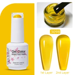 Clou Beaute Jelly Color UV Gel Manicure Summer Pink Nude Gel Nail Rainbow Nail Supplies For Professionals Semi-permanent Varnish