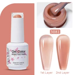 Clou Beaute Jelly Color UV Gel Manicure Summer Pink Nude Gel Nail Rainbow Nail Supplies For Professionals Semi-permanent Varnish