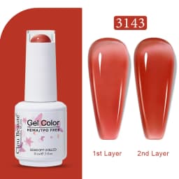 Clou Beaute Jelly Color UV Gel Manicure Summer Pink Nude Gel Nail Rainbow Nail Supplies For Professionals Semi-permanent Varnish