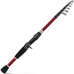 Sougayilang Telescopic Fishing Rod 1.8-2.4m Ultralight Spinning/Casting Rod for Fishing Carbon Fiber Fishing Pole Tackle Pesca