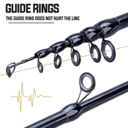 Sougayilang Telescopic Fishing Rod 1.8-2.4m Ultralight Spinning/Casting Rod for Fishing Carbon Fiber Fishing Pole Tackle Pesca