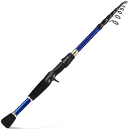 Sougayilang Telescopic Fishing Rod 1.8-2.4m Ultralight Spinning/Casting Rod for Fishing Carbon Fiber Fishing Pole Tackle Pesca