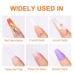 Super Strong Nail Glue For Press On False Nail Tips, Acrylic Fake Nails,Long-lasting Adhesion, Rhinestone Glue With Fast Drying