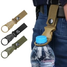 2pcs Waterbottle Buckle Hook Nylon Webbing Buckle Hook for Going Out Climb Backpack Hanger Camp Water Bottle Holder Clip