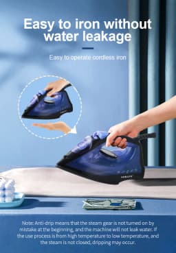 2 in 1Portable hand high voltage electric clothes standing steam iron ABS plastic