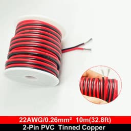 22AWG 20 AWG 2/3/4 Pin Conductor Wire with Spool, PVC 300V 80°C Household Electronics Wire (32.8FT) for LED Strip Cables