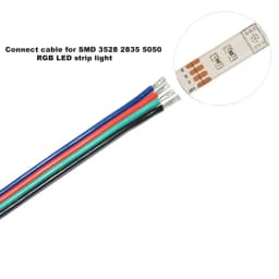 22AWG 20 AWG 2/3/4 Pin Conductor Wire with Spool, PVC 300V 80°C Household Electronics Wire (32.8FT) for LED Strip Cables