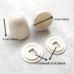 2 Pairs Universal Plastic Toilet Bolt Covers Toilet Bowl Push-on Bolt Screw Caps Toilet Decoration For Home Bathroom Accessories