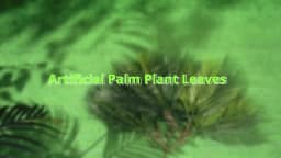 20.47in 9Leaves Artificial Tropical Plants Fake Palm Plant Branch Green Leaves for Home Garden Office Jungle Carnival Decoration