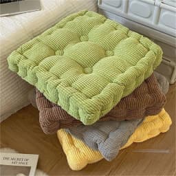 Meditation Floor Square Pillow For Seating On Floor Solid Tufted Thick Pad Cushion For Yoga Balcony Chair Seat Cushions