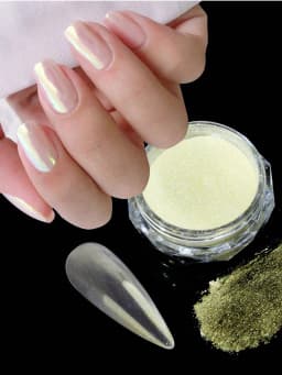 1 G 1 PCS Nail Powder Nail Pigment Holographic Mirrorlridescent Mermaid Rubbing Dust Glitter Gel Polish Manicure Decoration