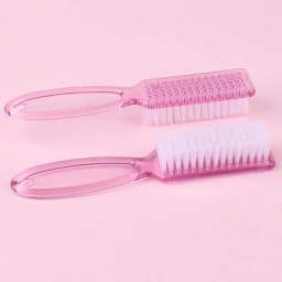 2pcs Nail Brush Cleaning Remove Dust Powder Plastic Cleaner for Acrylic UV Gel Nails Art Manicure Nail Care Accessories