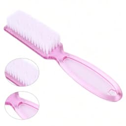 2pcs Nail Brush Cleaning Remove Dust Powder Plastic Cleaner for Acrylic UV Gel Nails Art Manicure Nail Care Accessories