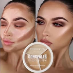 1pc Concealer Palette Cream Waterproof Long Lasting Cover Spots Acne Marks Dark Circles Moisturizing Foundation Face Makeup