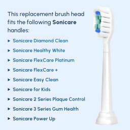 Replacement Toothbrush Heads Compatible with Philips Sonicare Electric Toothbrush Brush Head 1100 2100 4100 5100 5300 6100 7500