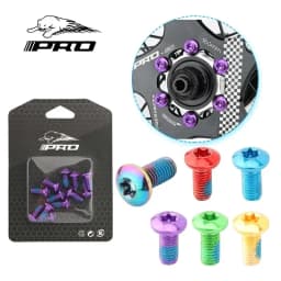 MTB Disc Brake Rotor Fixing Screw 12PCS T25 Color Alloy Steel Disc Brake Screw Bicycle Accessories