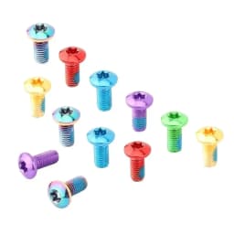 MTB Disc Brake Rotor Fixing Screw 12PCS T25 Color Alloy Steel Disc Brake Screw Bicycle Accessories