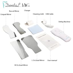 Dental Anti-Fog Mirrors Set Mirror With LED Light Orthodontic Reflectors Fog Free Intraoral Photography Stainless Steel Dentist