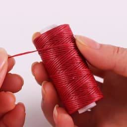 Leather Craft DIY Project 150D Leather Sewing Polyester Flat Wax String Diameter 0.8mm 50 Meters