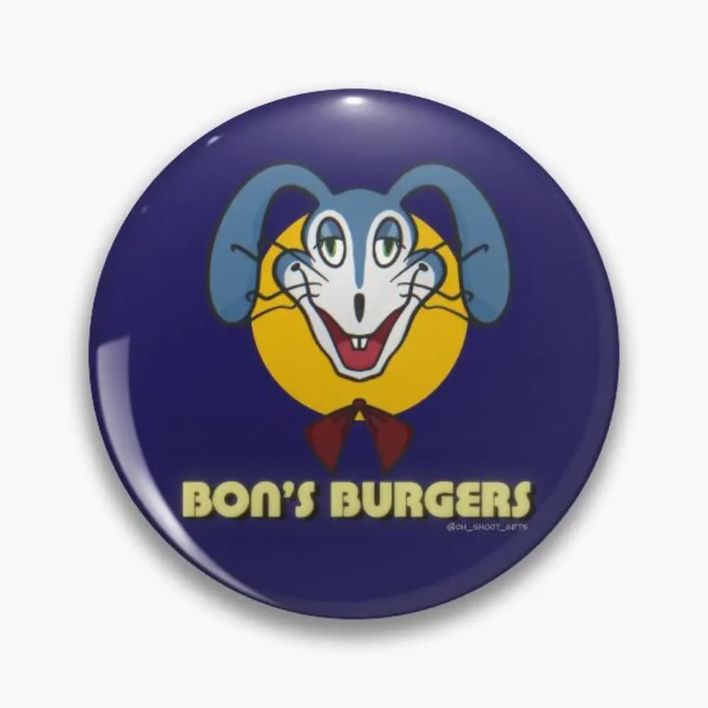 Walten Files Bon's Burgers Logo Redraw Pin Buttons Brooches Jewelry Accessory Customize Brooch Fashion Lapel Badges