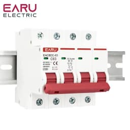 1P 2P 3P 4P DC 1000V MCB Solar Mini Circuit Breaker Overload Protection Switch 6A 10A 16A 20A 25A 32A 40A 50A 63A for PV System