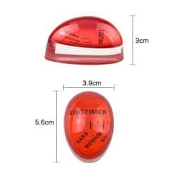 Egg Timer&Alarm Clock for Kitchen - Perfect Soft/Medium/Hard Boiled Eggs Decorative Cooking Tool with 3-Stage Doneness Indicator