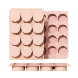 Silicone Round Mold 12 Holes Mini Muffin DIY Cookies Fondant Baking Pan Non-Stick Pudding Cake Molds Chocolate Baking Tools