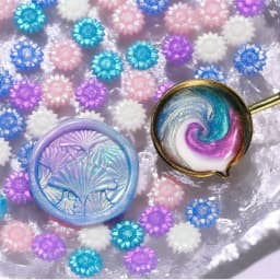 100pcs/bag Aurora Sunflower Mixed Color Sealing Wax Beads, for Wedding Invitations, Envelopes,Wine Gift Packaging