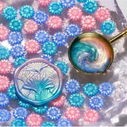 100pcs/bag Aurora Sunflower Mixed Color Sealing Wax Beads, for Wedding Invitations, Envelopes,Wine Gift Packaging