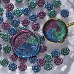 100pcs/bag Aurora Sunflower Mixed Color Sealing Wax Beads, for Wedding Invitations, Envelopes,Wine Gift Packaging