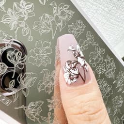 XMQ STAMPING NAIL PLATES FLOWER TEMPLATES