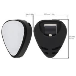 5pcs Guitar Picks Holder Plastic Stick-on Guitar Pick Case Electric Guitar Accessories for Bass Ukulele