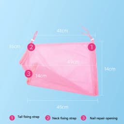 Adjustable Mesh Cat Bathing Bag Anti Scratch Cats Grooming Washing Bags for Pet Nail Trimming Injecting Cat Grooming Massage Bag