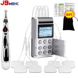 15 Modes TENS Electric Muscle Stimulator 20 Level TENS Physiotherapy Pulse Full Body Massager Machine Pain Relief + Meridian Pen