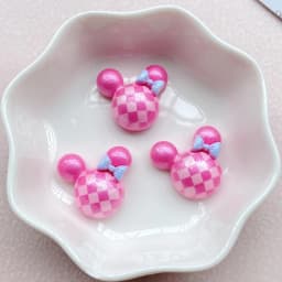 12Pcs New Cute Resin Cartoon Colored Mouse Head Series Flat Back Scrapbooking DIY Jewelry Craft Decoration Accessories