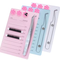 Eyelash Extension Scale Holder Magnetic Acrylic Lash Board With Glue Pallet Cup False Eyelashes Pad Lash Makeup Tools Wholesale