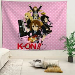 K-ON!Anime Tapestry Wall Hanging Bohemian Wall Tapestries Mandala Home Decor Accessories