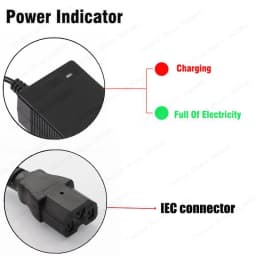 48V 2A Lead-acid Battery Charger for Electric Bike Scooters Motorcycle 55.2V Lead acid Battery Charger with PC IEC connector