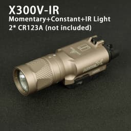 Surefire Light X300 X300U X300UH-B XH35 X300V IR Flashlight Fit 20mm Rail DDualS Switch 600 Lumens Aluminum Constant Momentary