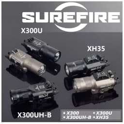 Surefire Light X300 X300U X300UH-B XH35 X300V IR Flashlight Fit 20mm Rail DDualS Switch 600 Lumens Aluminum Constant Momentary