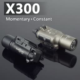 Surefire Light X300 X300U X300UH-B XH35 X300V IR Flashlight Fit 20mm Rail DDualS Switch 600 Lumens Aluminum Constant Momentary