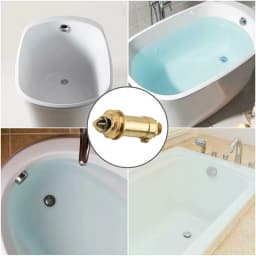Spring Plugs Bounce Valve Brass Basin Sink Bath Replacement Waste Easy Pop Up Click Clack Plug Bolt Spring Mechanism Part
