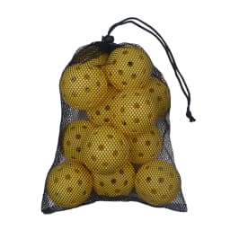 12PCSPickleball BallsDurable & Aerodynamic 40/26 Holes Design Perfect for Competition & TrainingComplete with Storage Mesh Bag