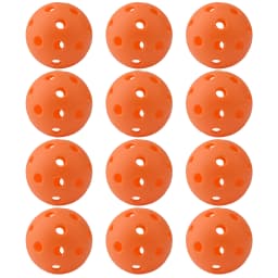 12PCSPickleball BallsDurable & Aerodynamic 40/26 Holes Design Perfect for Competition & TrainingComplete with Storage Mesh Bag