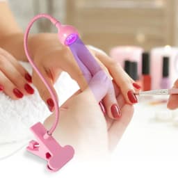 UV LED Light for Nails Polish Drying Lamp 360 Flexible Clip-on Desk Clip Mini USB Portable Nail Dryer Manicure Salon Tools