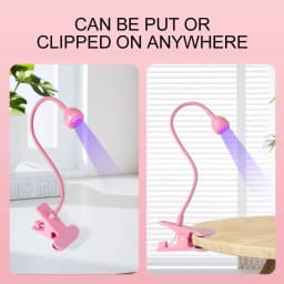 UV LED Light for Nails Polish Drying Lamp 360 Flexible Clip-on Desk Clip Mini USB Portable Nail Dryer Manicure Salon Tools