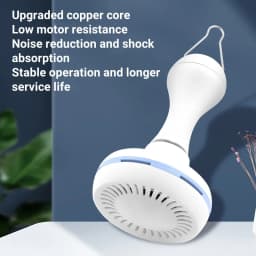 USB Fan Silent 6-blade Ceiling Fan 4-speed Hanging Fan for Camping Bed Camping Outdoor Hanging Camper Tents