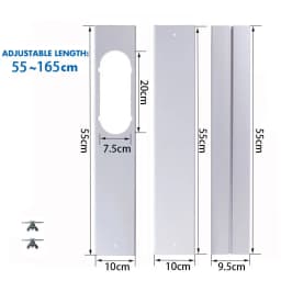 Newest Portable Window Kit Slide Plate Adjustable Adaptor Wind Shield Exhaust Hose Tube Connector Air Conditioner Accessories