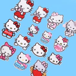 Hello Kitty Patch Kawaii Sanrio Anime Kuromi Melody Patches Embroidered Clothes for Children's Clothing DIY T-shirt Decoration